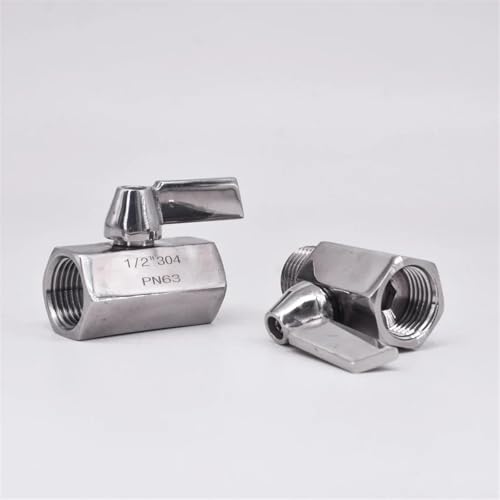 Mini válvula de bola NPT de acero inoxidable 316L con mango de alta resistencia 4