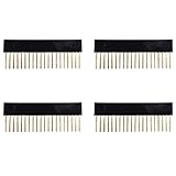 Treedix 4pcs 2 x 20 ピンソケット ピンヘッダー メス 2列 40ピン 足長 2.54mmピッチ スタッキングコネクタ Raspberry Pi対応