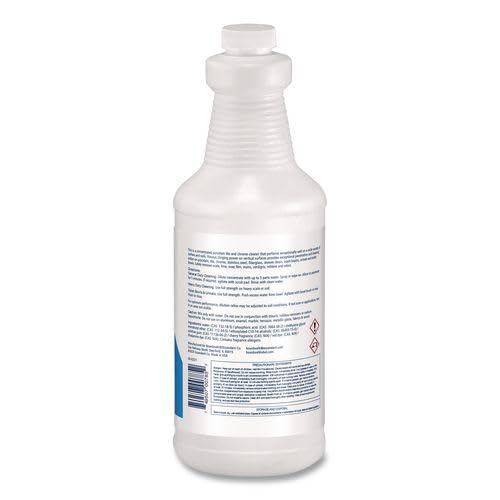 Boardwalk Commercial Toilet Bowl Cleaner, 12-Pack, 32 oz Bottles, Viscous Clinging Power, Pleasant Scent, For Tile & Chrome, Made in the USA