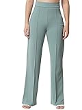 KOTTY Pantalones rectos para mujer, Verde pistacho, 26