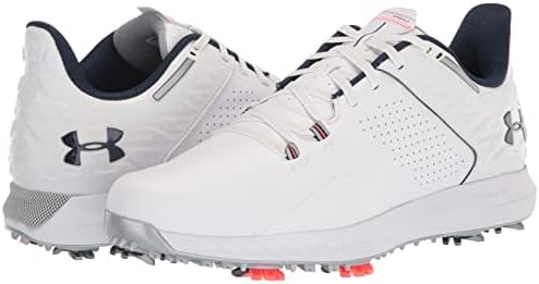 Under Armour Men's HOVR Drive 2 Golf Shoe, White (100)/Academy Blue Blue, 8.5 | Image 6