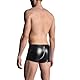 Moinha Herren Wetlook Outfit Leder-Look Shirt und Shorts mit Reissverschluss Sexy Ouvert Bodysuits Dessous Erotisches Männer Kurzarm Unterwäsche Stretch Tops Clubwear mit Ofenem Schritt Shorts
