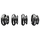 4-in-1 Penishülle Cockring Penismanschetten,Penis Sleeve aus 4 Penisring Hodenstrecker Ballstretcher Penis Ring,Penis Hülle für Penisvergrößerung,Potenzsteigerung,Sex Toyset Herren (Schwarz)