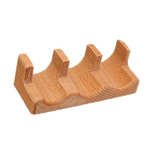 ?????? Wood Sushi Tacos Holder Tray Plates Serving Dish Divider Accessories Taco Rack for Party Kitchen Table Gatherings Desktop , C