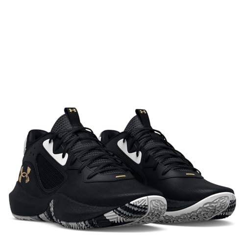 Foto von Under Armour Unisex Grade School Ua Lockdown 6 Basketball Shoes Court Performancence, Black, 37.5 EU