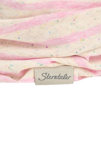 Sterntaler Schlauchschal geringelt – Mädchen Schlupfschal aus weichem Melange-Jersey mit bunten Pünktchen, elastisch und pflegeleicht – Perlrosa, Größe 2