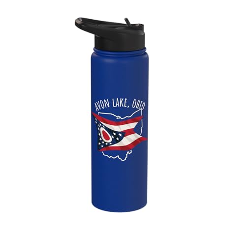 Avon Lake Ohio USA Design Stainless Steel Insulated Water Bottle
