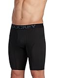 Jockey Men's Underwear RapidCool 10' Midway Brief, Black, L