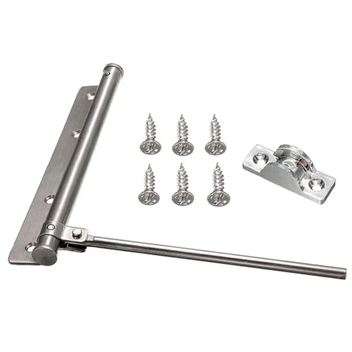 Cierrapuertas de aluminio para el hogar: resorte automático ajustable y hardware suave 8