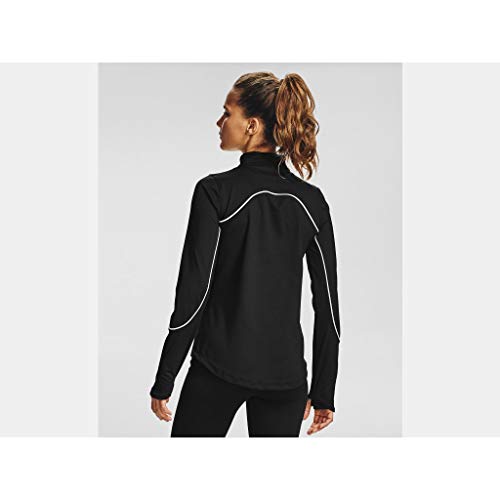 T-Shirt UA Rush Coldgear Jacquard Femme Thermique Actif Col Montant