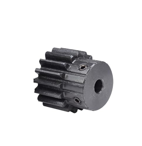 Bevel Gear Pinion Hardware Mechanical Spur Gear 2M-18T/19T Bore 8/10/12/14/15/16/17/19mm Transmission Gears Blackening Carbon Steel Teeth Height 20mm(2M19T - Bore 14 mm)