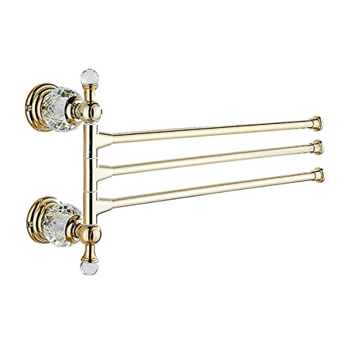 Barre à serviettes en cristal et support mural premium pour une salle de bain de luxe