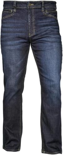 LAPG Men's Terrain Flex Slim Fit Tactical Jeans - Durable Stretch Denim, EDC Waistband, Vintage Wash, Multi-Pocket Design - Main Image