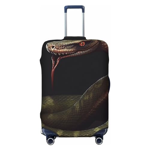 Travel Luggage Cover Suitcase Protector Elastic Washable Snake Suitcase Cover Anti-scratch Spandex Baggage Covers Fits 18-32 Inch Luggage