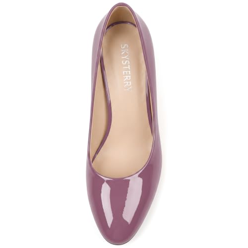 Image of SKYSTERRY Women's Low Heel Dress Pumps Shoes 2 Inch