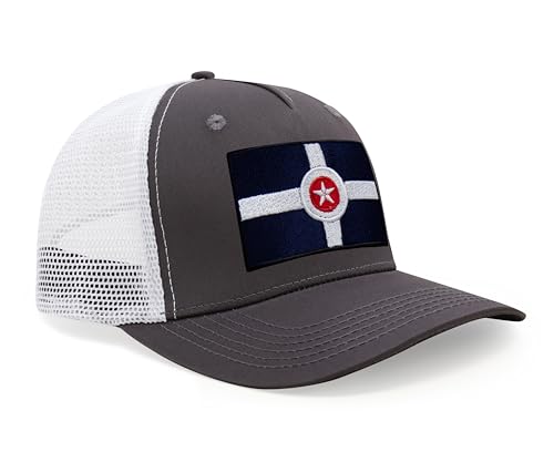 Image of International Tie City Hat for Men and Women, Adjustable Snapback Trucker Baseball Cap with Embroidered Patch