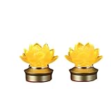 蓮華灯 蓮の花 フラワーライト おりん 仏具 仏壇用品 神前用灯籠 仏花 ロータス 蓮華 USB LED はすはな インテリア照明 お盆 仏壇 仏前 法事 法要 お彼岸 葬式 命日 霊前灯 飾り 2個セット (花弁,3.5インチ)