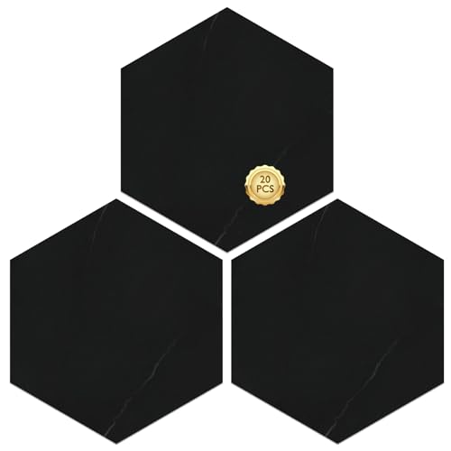 MORCART 20PCS Peel and Stick Floor Tile, Upgraded Hexagon Vinyl