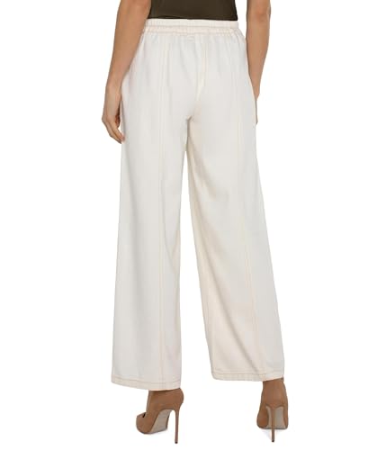 Liverpool Women's Wide Leg Mid-Rise Trouser with Elastic Back Waistband2