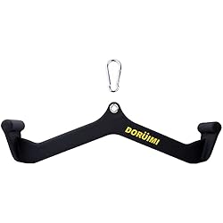 Polea Baja Gym Mangos Para Máquina de Cable de Polea de Fitness Mango de Remo Desplegable en Forma de V Mango de Tracción de Cable Con Empuñaduras de Goma Para Entrenamiento de Bíceps Tríceps Músculos de la Espalda