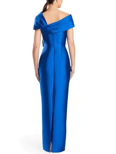 Women's Off The Shoulder Mermaid Prom Dress Satin Elegant Formal Evening Dress Floor Length Wedding Guest Dress2