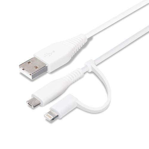 LMC10M04WH(ホワイト) 変換コネクタ付き 2in1 USBケ-ブル Amazon.co.jp: PG-LMC10M04WH(ホワイト) 変換コネクタ付き 2in1