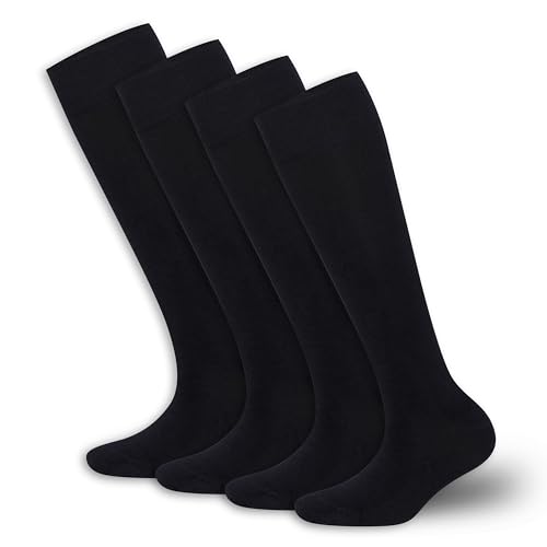 Women’s Bamboo Knee High Socks- Super Soft, Odor Free-4 Pairs - Main Image