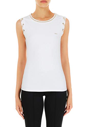 T-shirt femme Liu Jo TA1037 J6072 11110 en coton blanc