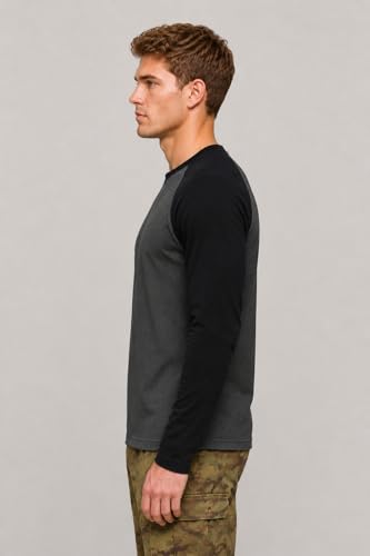 Image of FN3 Men's Regular Fit Color Block Raglan Sleeve Tshirt|| Tshirt for Men