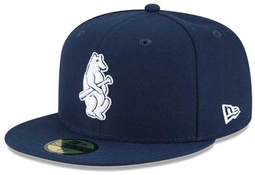New Era Chicago Cubs 5950 Cooperstown 1914 Fitted Wool Navy Cap miniatura 1