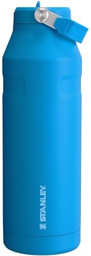 Image of Stanley IceFlow Flip Straw 2.0 Water Bottle 50 OZ | Built-In Straw with Larger Opening | Lightweight & Leak-Resistant | Insulated Stainless Steel | BPA-Free | Azure