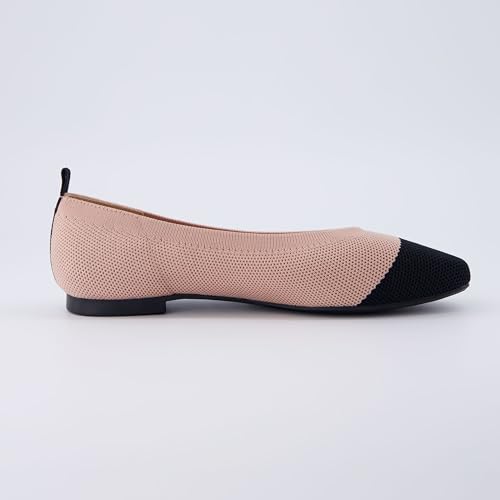 CUSHIONAIRE Women's Splendor Knit Flat with +Memory Foam, Wide Widths Available4
