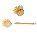 Produktbild HOFMEISTER® Set aus 1x Holz-Spülbürste Länge 23 cm & 1x Ersatzkopf, Kleiner Kopf 4,3 cm, echt Fibre, robust, aus Europa, hitzebeständige Geschirr-Spülbürste, Bürstenkopf zum Wechseln
