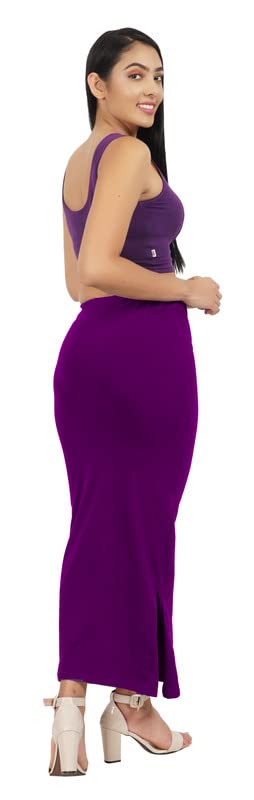 Image of Lycra Blend Cotton Saree Shapewear Petticoat for Women and Girls, Skirts Shapewear Dress for Saree