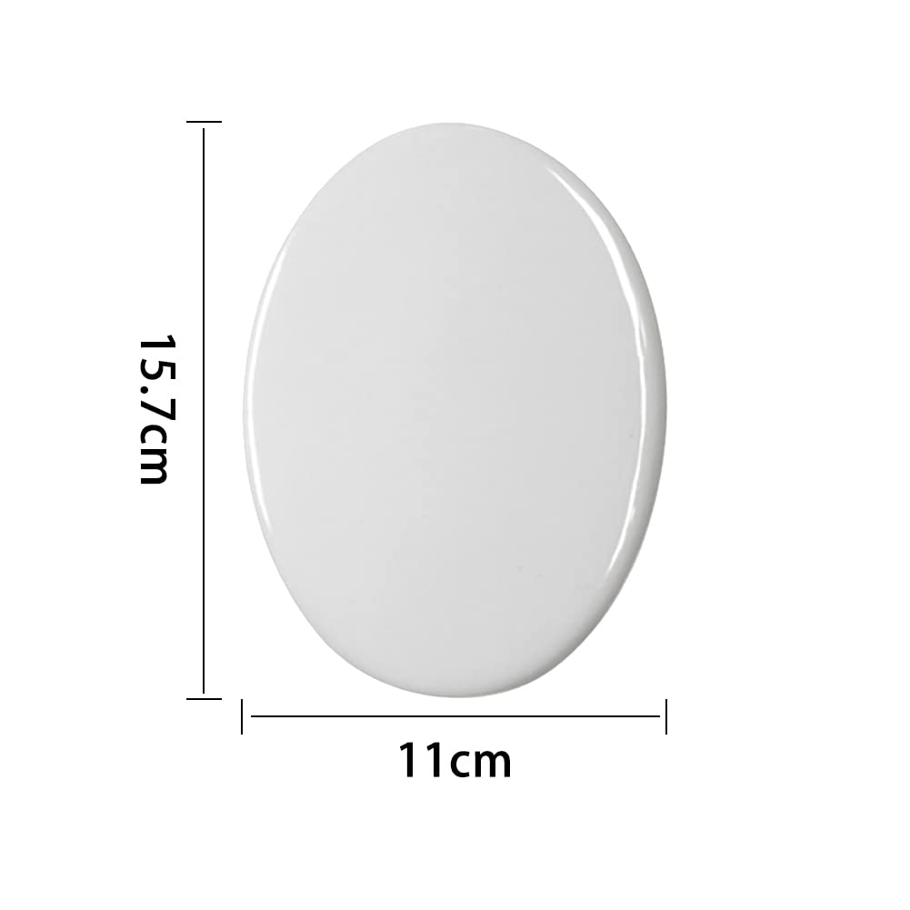 Targa Commemorativa In Ceramica Con Foto Personalizzata - Trasferimento Termico, Ovale 10.7x9.8cm, Per Ricordi O Regali - Foto 9