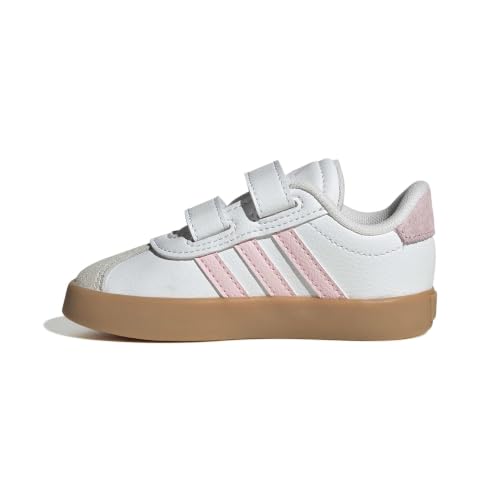 Image of adidas Boys Vl Court 3.0 Sneakers Shoes Casual - Pink, White