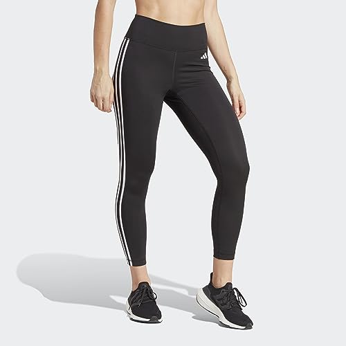 adidas Women's Leggings Designed to Move High-Rise 3-Stripes 7/8 Sport - Image 3