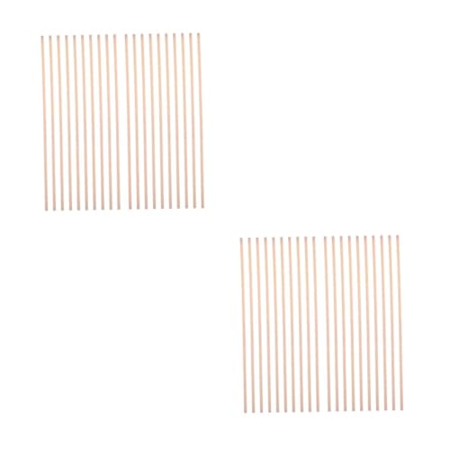 Gadpiparty 2sets Oxygen Combustion Experimental Tools Small Lab Wood Rods Kiln Dried Hardwood Sticks for School Project 20pcs*2