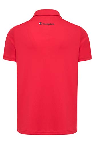 Champion Heritage Kids Polo Short Sleeve Shirt, Boys Clothes | Activewear Shirt (Medium, Scarlet) #TOP1