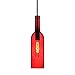 Produktbild V-TAC SKU. 3769 Hängeleuchte Flasche Leuchtmittel vt-7558, Kunststoff, und andere Material, E14, rot, Höhe x Breite x Tiefe: 72 mm x 280 mm x 1050 mm
