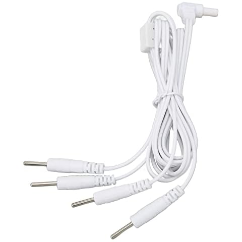 Tens Lead Wires, 2.35mm Electrode Wires for Tens EMS Massage Units, Electrode Units Cable Wires, TENS Unit Replacement Lead Wires Connector Cables for Electrotherapy Instruments Cover