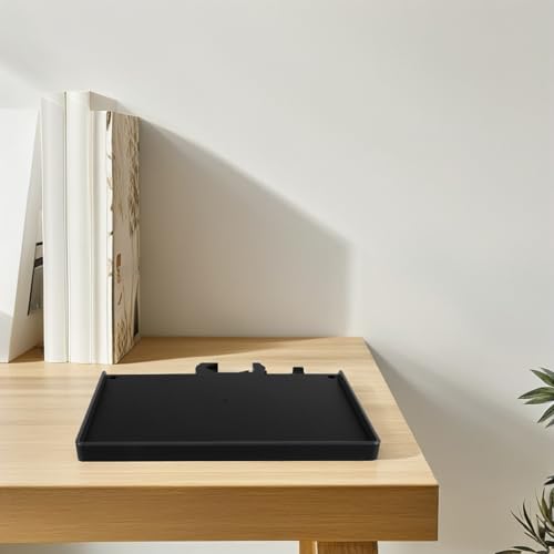 Bandeja para soporte de micrófono con estante para tarjeta de sonido y accesorios de podcast 6