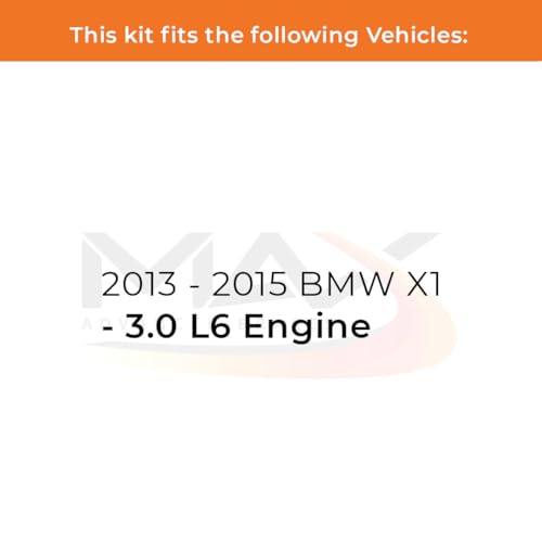 Image of Max Advanced Brakes Front Brake Kit Compatible With 2013 2014 2015 BMW X1 3.0L L6 Engine Replacement Premium OE Disc Brake Rotors and Ceramic Brake Pads