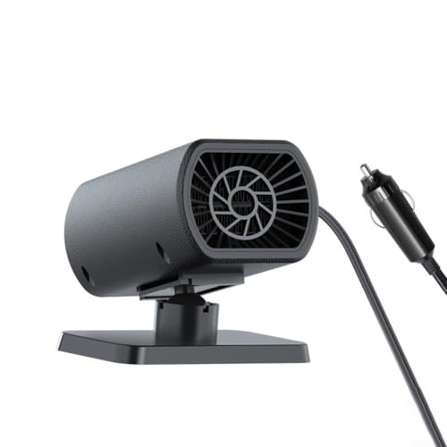 Riscaldatore auto 200 W 12 V ventilatore elettrico portatile con supporto regolabile, riscaldamento rapido e flusso d'aria multi angolo per rimuovere neve e gelo nei veicoli