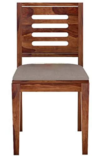 Image of Krishna Wood Decor Sheesham Wood Dining Table 2 Seater Set with Chairs | Solid Wooden Dining Table for Kitchen & Dining Room | Compact Space Saving Furniture | Durable Build | Brown Finish