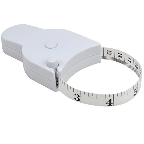 150cm Retractable Soft Tape Measure Double Scale Measuring Ruler Sewing Cloth Tailor Measuring Tape Dual Sided Body Measurement Ruler Automatic Measuring Tape for Weight Loss Management Clothes Design