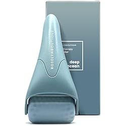 ROSELYNBOUTIQUE Ice Roller for Face Wrinkles Fine Lines Puffiness Massager Facial Skin Care Tools Self Care Gifts for Men Women (Deep Ocean)