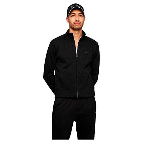 BOSS Herren Skaz Curved Sweatshirt, Black1, L EU