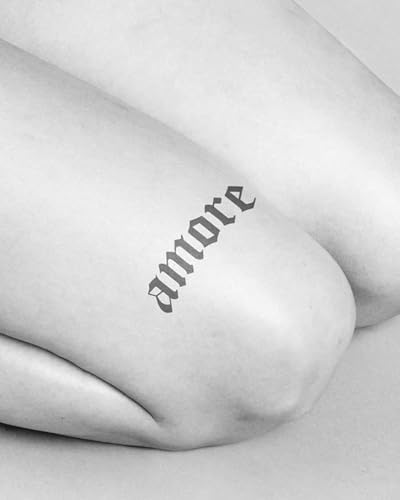 Inkbox Temporary Tattoos, Semi-Permanent Tattoo, One Premium Easy Long Lasting, Water-Resistant Temp Tattoo with For Now Ink - Lasts 1-2 Weeks, Amore Tattoo, Heartthrob, 3 x 3 in