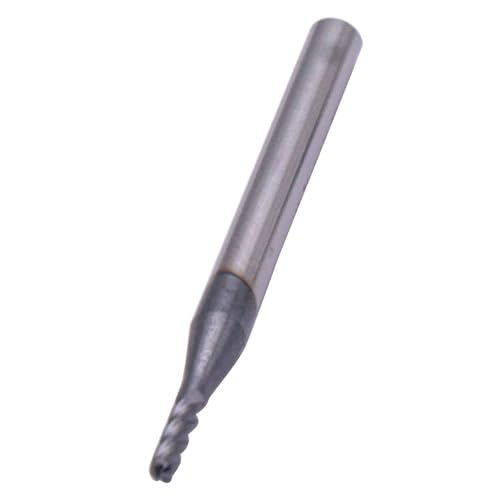 Image of 5Pcs 1 /16 inch 4 Flute Solid Carbide Ball Nose End Mills - AlTiN Coated | 30 Degree Helix, 1 /16 inch Cutting Diameter, 1 /8 inch Shank Diameter, 1 /4 inch Length of Cut, 1-1 /2 inch Overall Length
